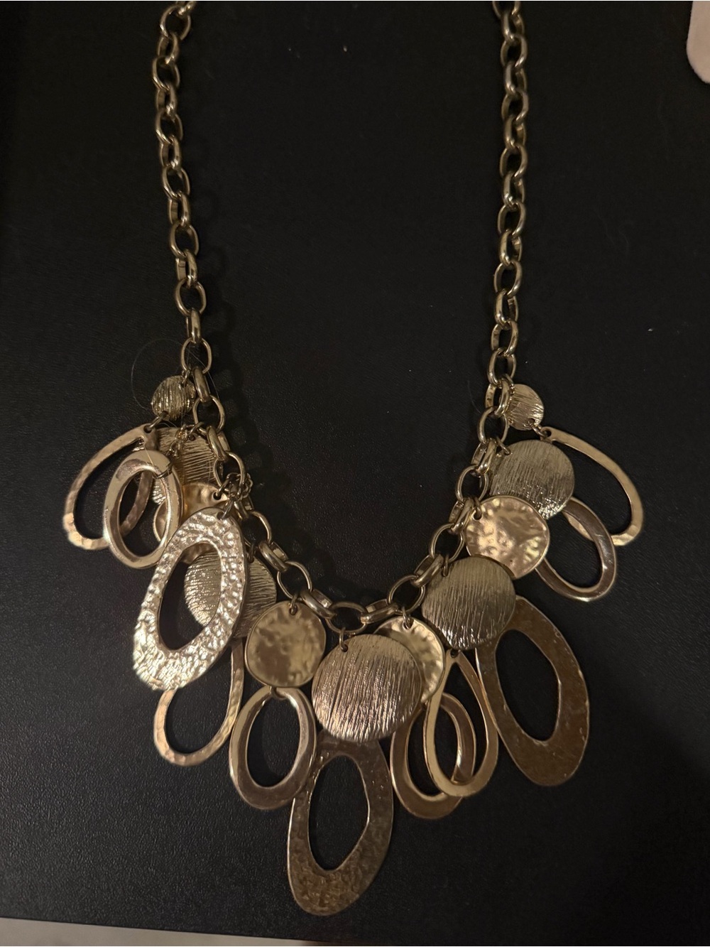 Gold Multi-Shape Statement Necklace - Women's Jewelry